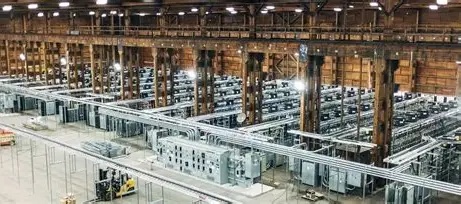 A sprawling Litecoin and Dogecoin mining farm with energy-efficient infrastructure