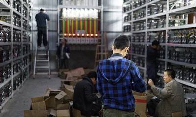 Modern data center hosting mining machines