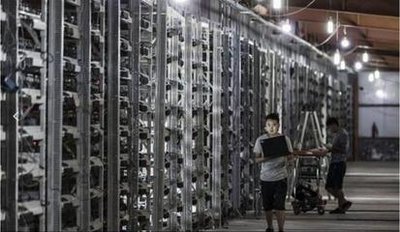 Mining farm showcasing various mining machines