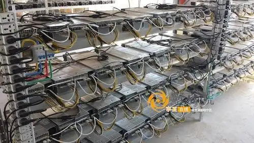 High-performance Litecoin ASIC mining rig in a specialized facility
